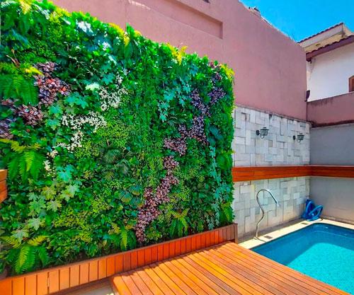 Jardim vertical artificial externo: como transformar áreas abertas com praticidade